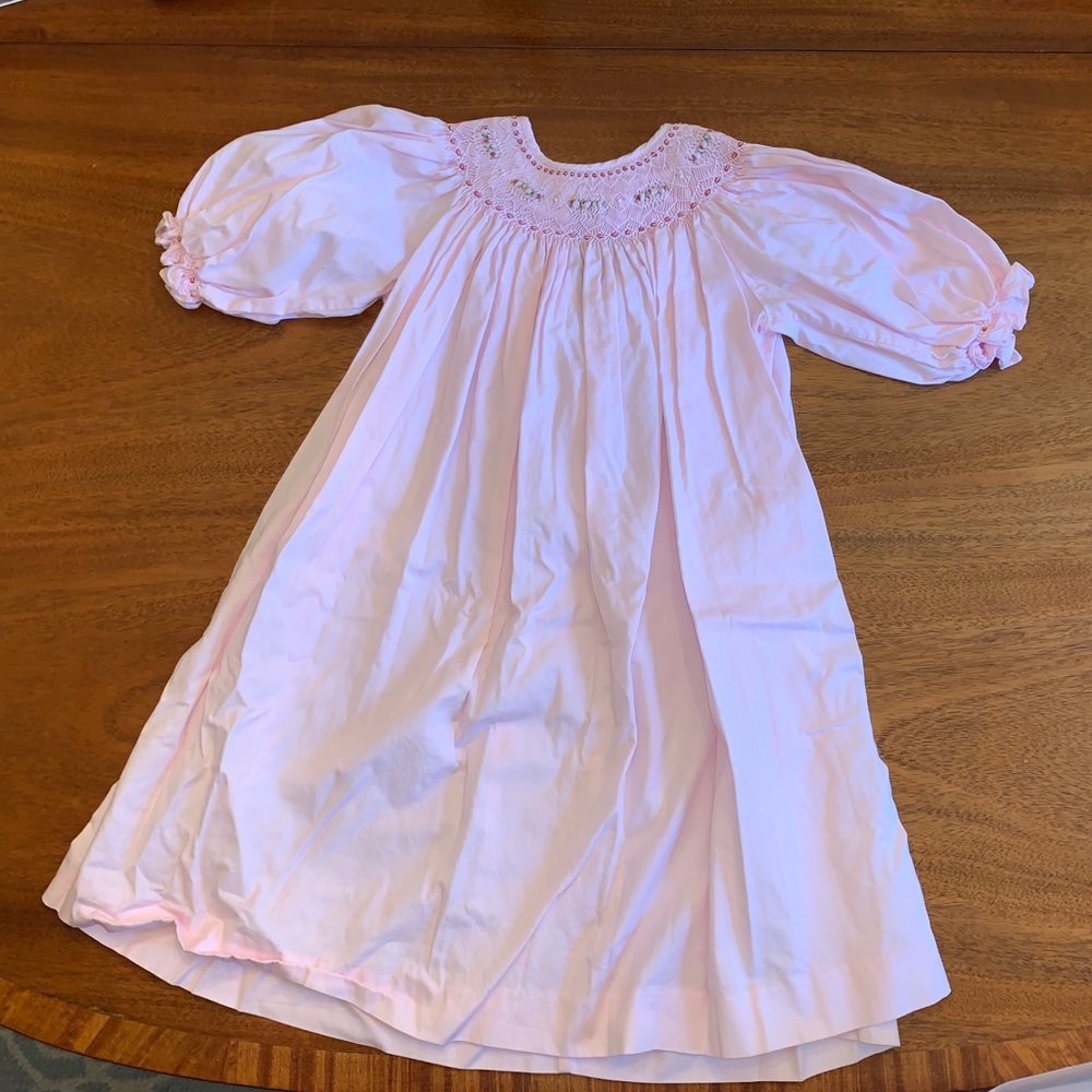 Light pink smocked dress